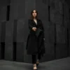 Women Black Leather Coat
