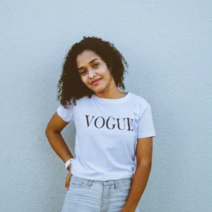 Women's Classic Cotton T-Shirt with VOGUE Print